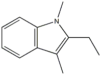 1,3-Dimethyl-2-ethyl-1H-indole Struktur