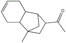 2-Acetyl-4-methyl-1,2,3,4,4a,5,8,8a-octahydro-1,4-methanonaphthalene Struktur