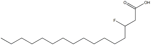 3-Fluoropalmitic acid Struktur