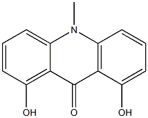 1,8-Dihydroxy-10-methylacridin-9(10H)-one Struktur