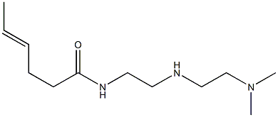 N-[2-[2-(Dimethylamino)ethylamino]ethyl]-4-hexenamide Struktur