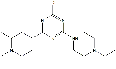 2,4-Bis[[2-(diethylamino)propyl]amino]-6-chloro-1,3,5-triazine Struktur