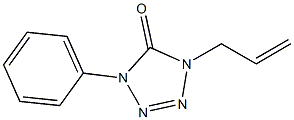 1-Allyl-4-phenyl-1,4-dihydro-5H-tetrazole-5-one Struktur