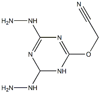 2,4-Dihydrazino-6-cyanomethoxy-1,2-dihydro-1,3,5-triazine Struktur