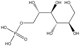 D-Galactitol 1-phosphate Struktur