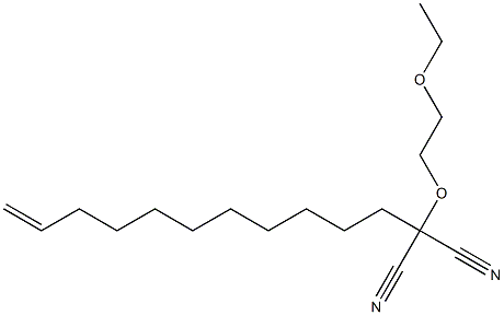 (2-Ethoxyethoxy)(10-undecenyl)malononitrile Struktur