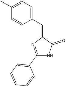 2-Phenyl-4-[(Z)-4-methylphenylmethylene]-1H-imidazol-5-one Struktur