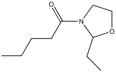 2-Ethyl-3-valeryloxazolidine Struktur