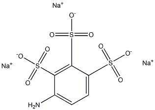 4-Amino-1,2,3-benzenetrisulfonic acid trisodium salt Struktur