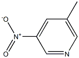 3-Nitro-5-methylpyridine Struktur