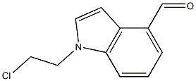 1-(2-Chloroethyl)-1H-indole-4-carbaldehyde Struktur