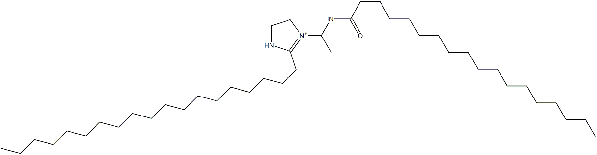 2-Nonadecyl-1-[1-(stearoylamino)ethyl]-1-imidazoline-1-ium Struktur