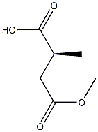 (S)-2-Methylbutanedioic acid 4-methyl ester Struktur