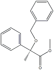 [R,(+)]-2-(Benzyloxy)-2-phenylpropionic acid methyl ester Struktur