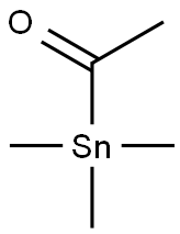 Acetyltrimethylstannane Struktur