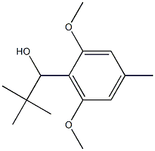 1-(4-Methyl-2,6-dimethoxyphenyl)-2,2-dimethyl-1-propanol Struktur