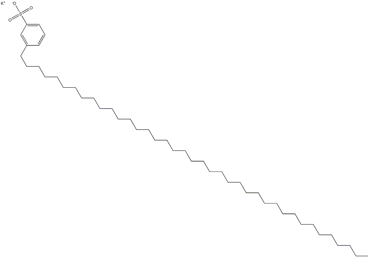 3-(Nonatriacontan-1-yl)benzenesulfonic acid potassium salt Struktur