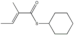 (E)-2-Methyl-2-butenethioic acid S-cyclohexyl ester Struktur