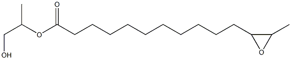 12,13-Epoxytetradecanoic acid 2-hydroxy-1-methylethyl ester Struktur