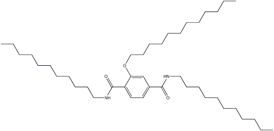 2-(Dodecyloxy)-N,N'-diundecylterephthalamide Struktur