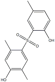 2',4-Dihydroxy-2,5,5'-trimethyl[sulfonylbisbenzene] Struktur