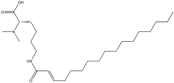 N6-(2-Heptadecenoyl)-N2,N2-dimethyllysine Struktur