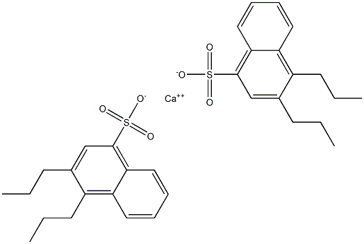 Bis(3,4-dipropyl-1-naphthalenesulfonic acid)calcium salt Struktur