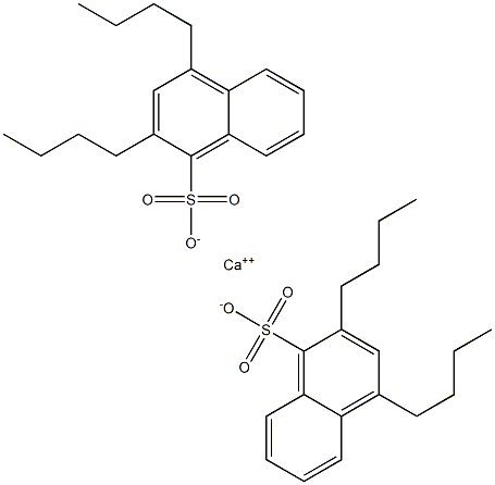 Bis(2,4-dibutyl-1-naphthalenesulfonic acid)calcium salt Struktur