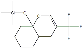 8a-(Trimethylsiloxy)-3-(trifluoromethyl)-4a,5,6,7,8,8a-hexahydro-4H-1,2-benzoxazine Struktur