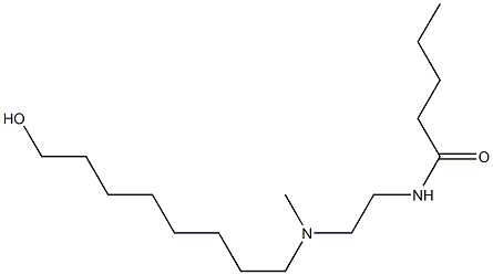 N-[2-[N-(8-Hydroxyoctyl)-N-methylamino]ethyl]valeramide Struktur