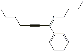 N-Butyl-1-phenyl-2-heptyne-1-imine Struktur