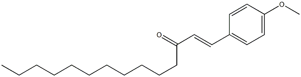 (E)-1-(4-Methoxyphenyl)-1-tetradecen-3-one Struktur