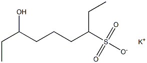 7-Hydroxynonane-3-sulfonic acid potassium salt Struktur