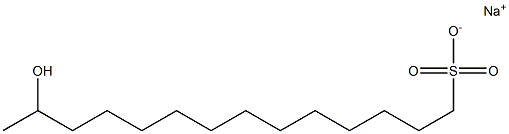 13-Hydroxytetradecane-1-sulfonic acid sodium salt Struktur