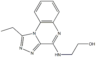 4-(2-Hydroxyethylamino)-1-ethyl[1,2,4]triazolo[4,3-a]quinoxaline Struktur