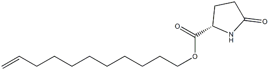 (S)-5-Oxopyrrolidine-2-carboxylic acid 10-undecenyl ester Struktur