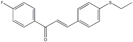 4-((Ethylthio))-4'-fluorochalcone Struktur