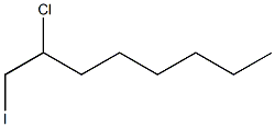 2-Chloro-1-iodooctane Struktur