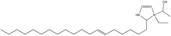 1-Ethyl-1-(1-hydroxyethyl)-2-(6-nonadecenyl)-4-imidazoline-1-ium Struktur