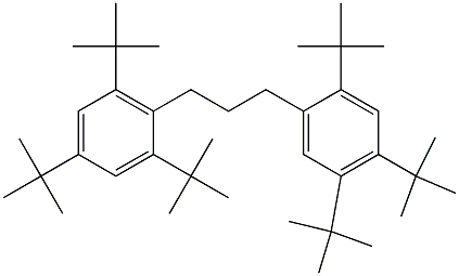 1-(2,4,5-Tri-tert-butylphenyl)-3-(2,4,6-tri-tert-butylphenyl)propane Struktur