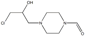 4-(2-Hydroxy-3-chloropropyl)piperazine-1-carbaldehyde Struktur