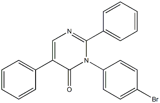 2,5-Diphenyl-3-(4-bromophenyl)pyrimidin-4(3H)-one Struktur