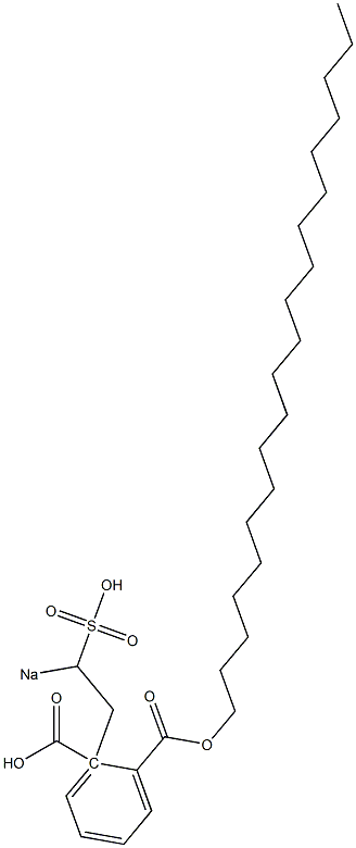 Phthalic acid 1-icosyl 2-(2-sodiosulfoethyl) ester Struktur