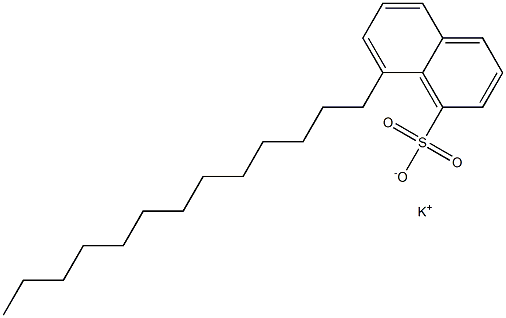 8-Tridecyl-1-naphthalenesulfonic acid potassium salt Struktur