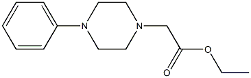 4-Phenylpiperazine-1-acetic acid ethyl ester Struktur