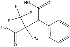 2-Amino-2-(trifluoromethyl)-3-phenylbutanedioic acid Struktur