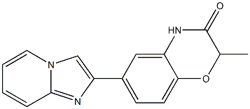 6-(Imidazo[1,2-a]pyridin-2-yl)-2-methyl-2H-1,4-benzoxazin-3(4H)-one Struktur