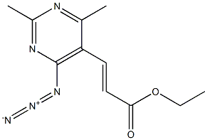 2,4-Dimethyl-6-azidopyrimidine-5-acrylic acid ethyl ester Struktur