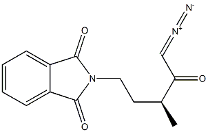 (+)-N-[(S)-5-Diazo-3-methyl-4-oxopentyl]phthalimide Struktur