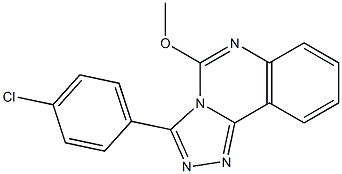 3-(4-Chlorophenyl)-5-methoxy-1,2,4-triazolo[4,3-c]quinazoline Struktur